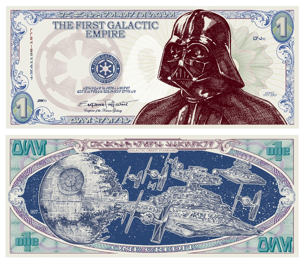 Star Wars banknote design