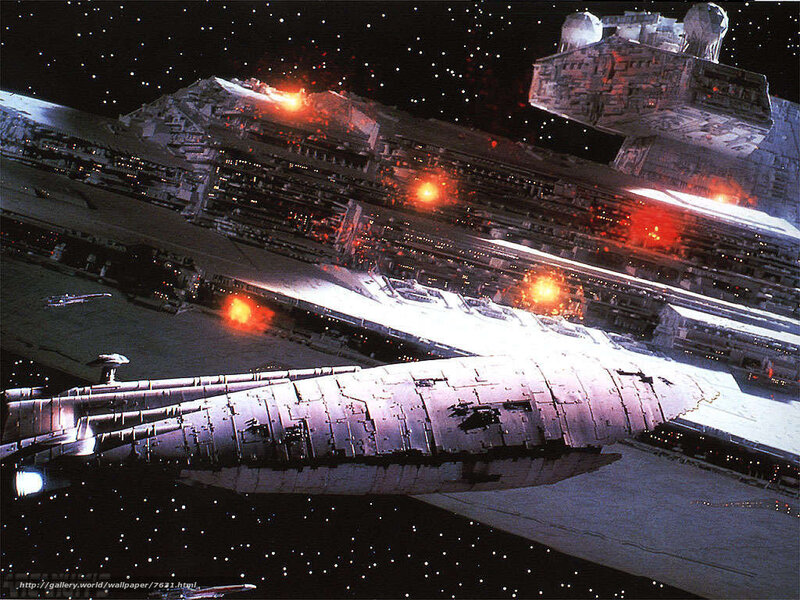 Star Wars battle scene
