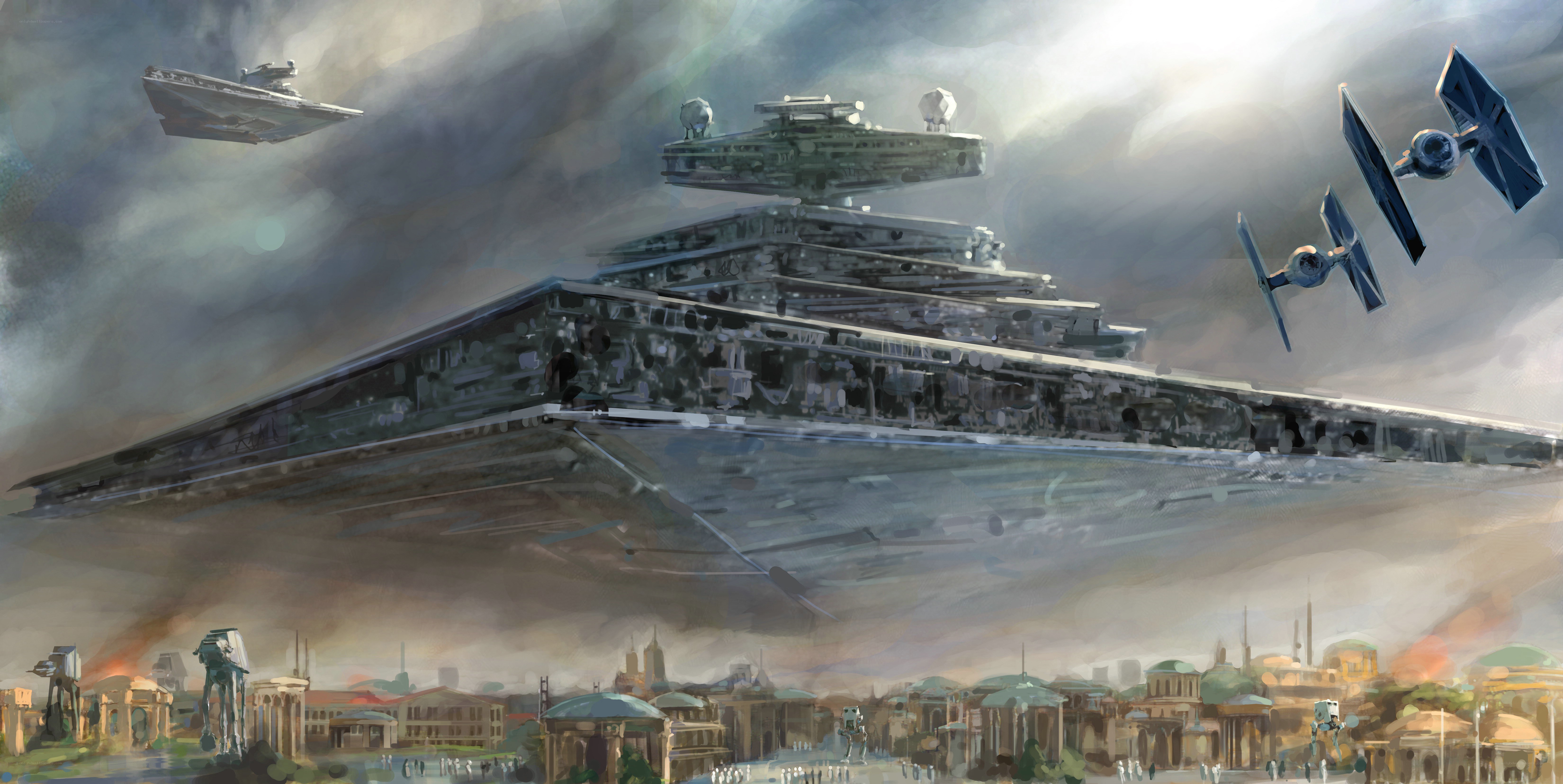 Star Wars battle scene
