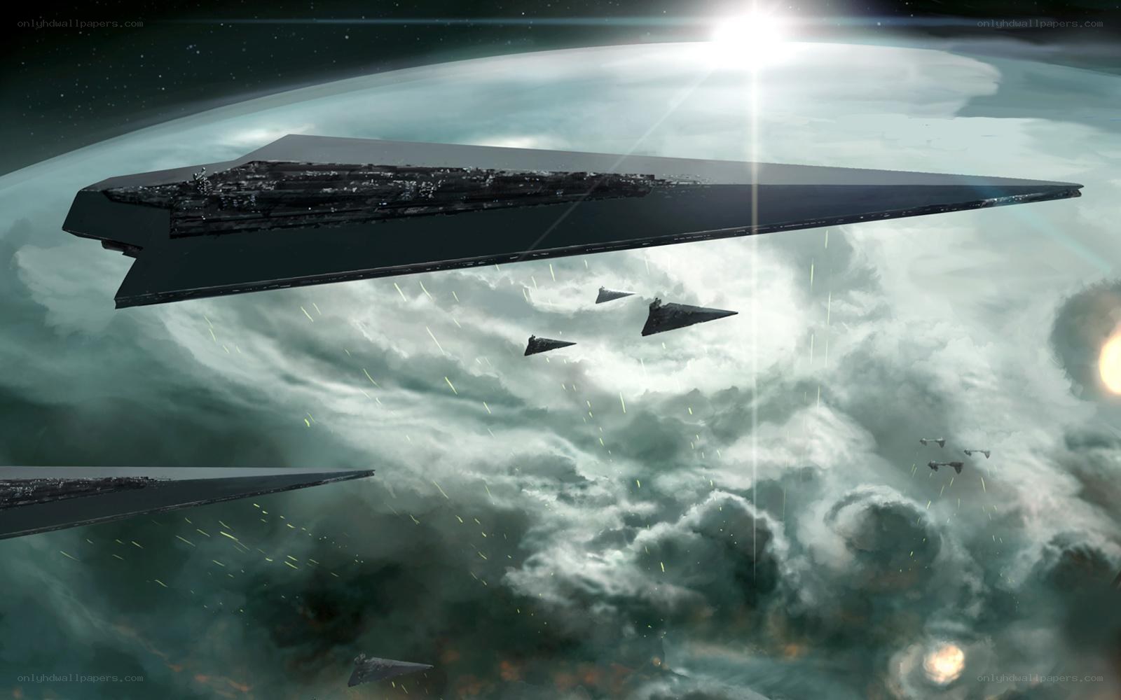Star Wars battle scene