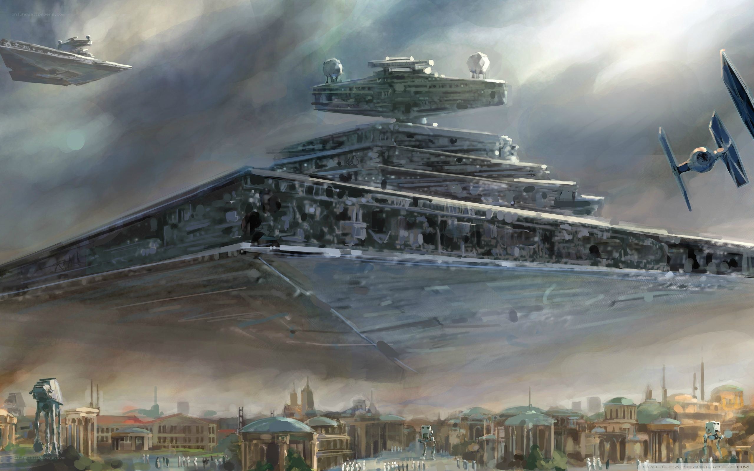 Star Wars battle scene