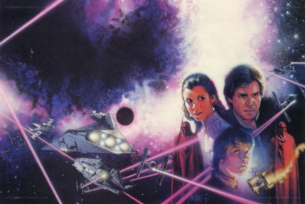 Star Wars battle scene