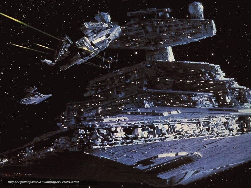 Star Wars battle scene