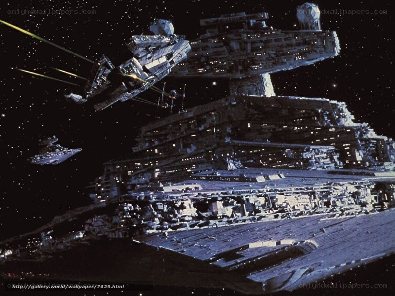 Star Wars battle scene