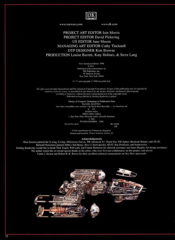 Star Wars book credits page