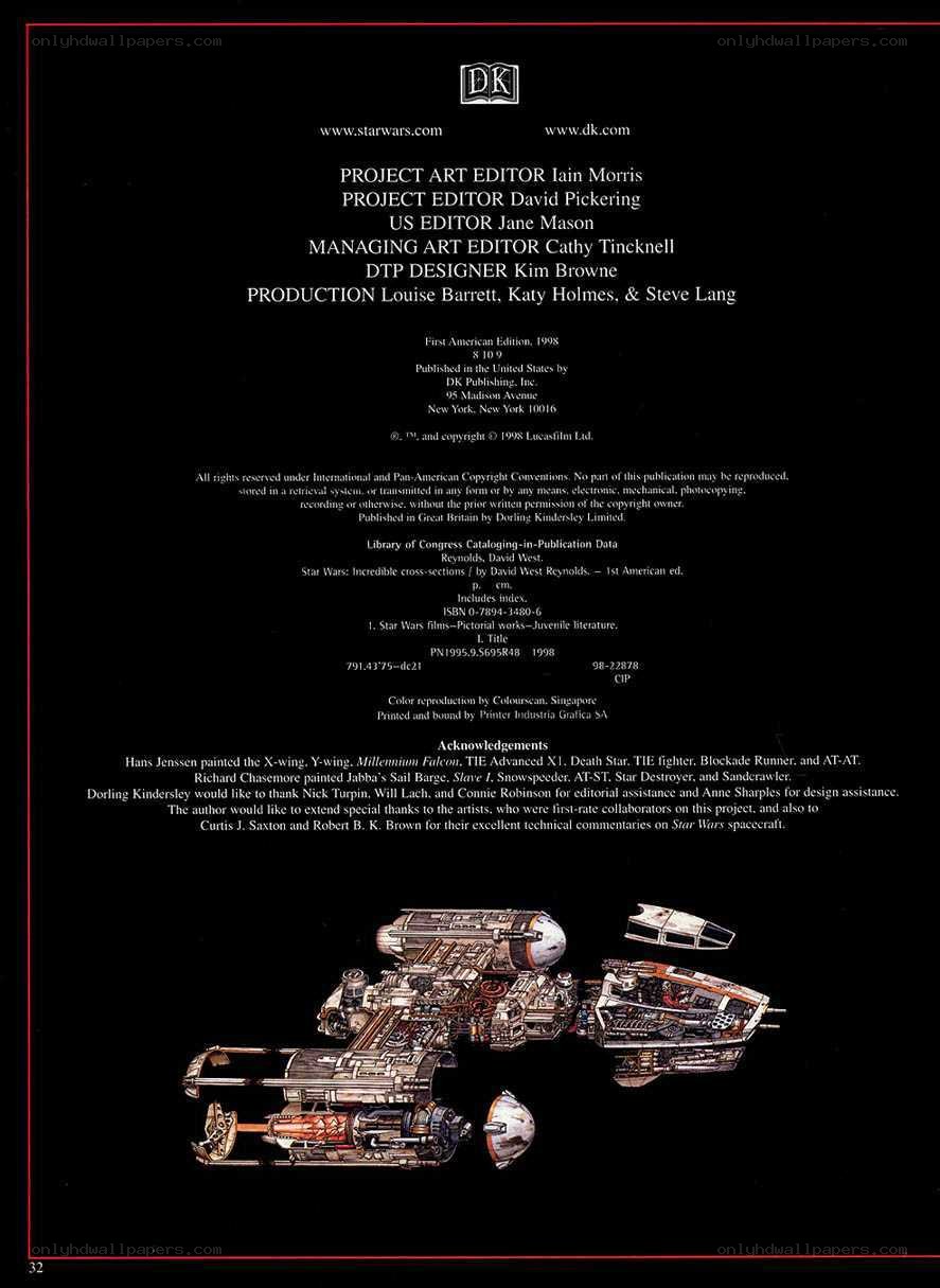Star Wars book credits page