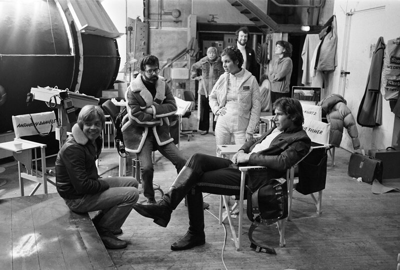 Star Wars cast on set