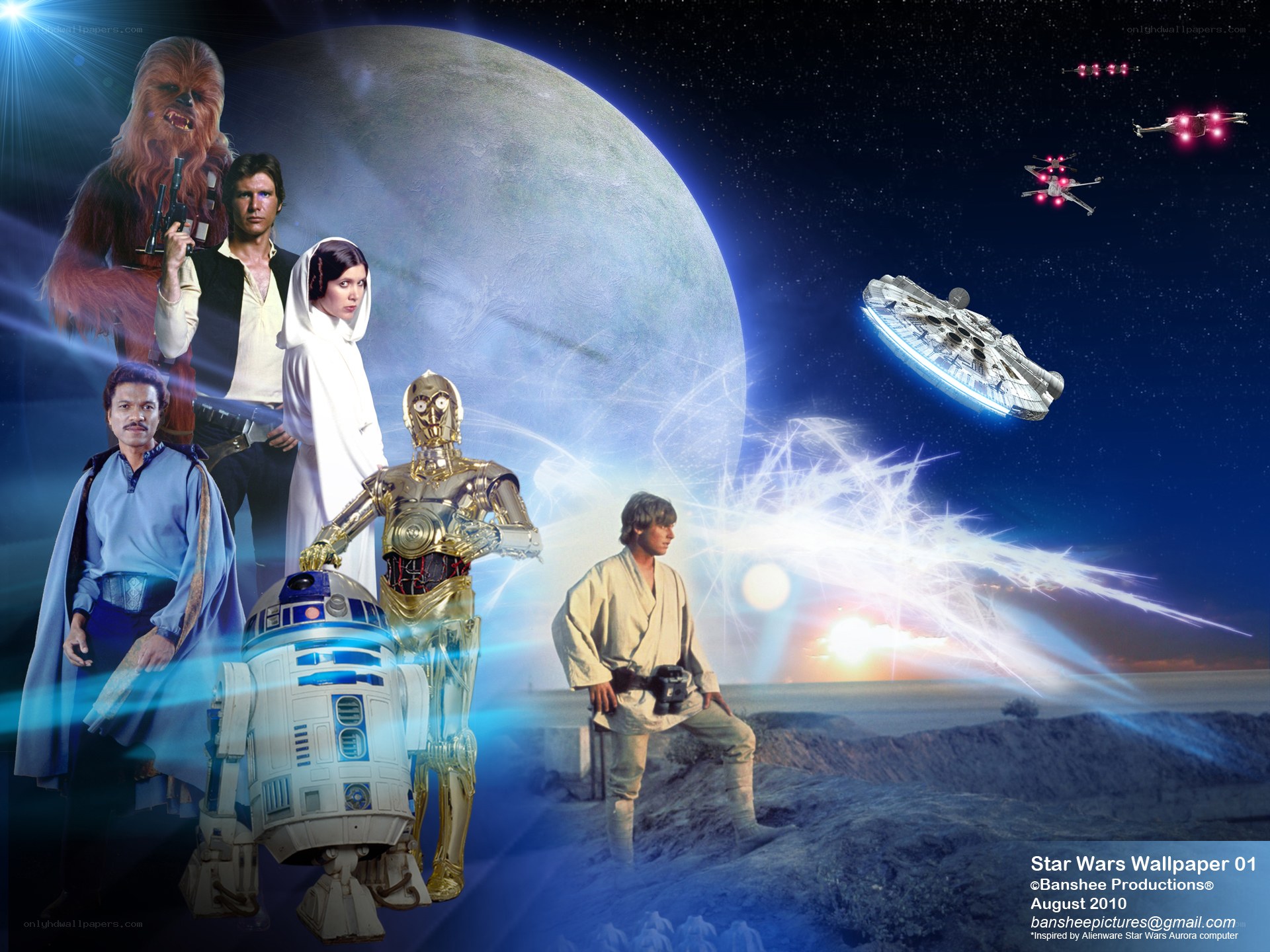 Star Wars character collage