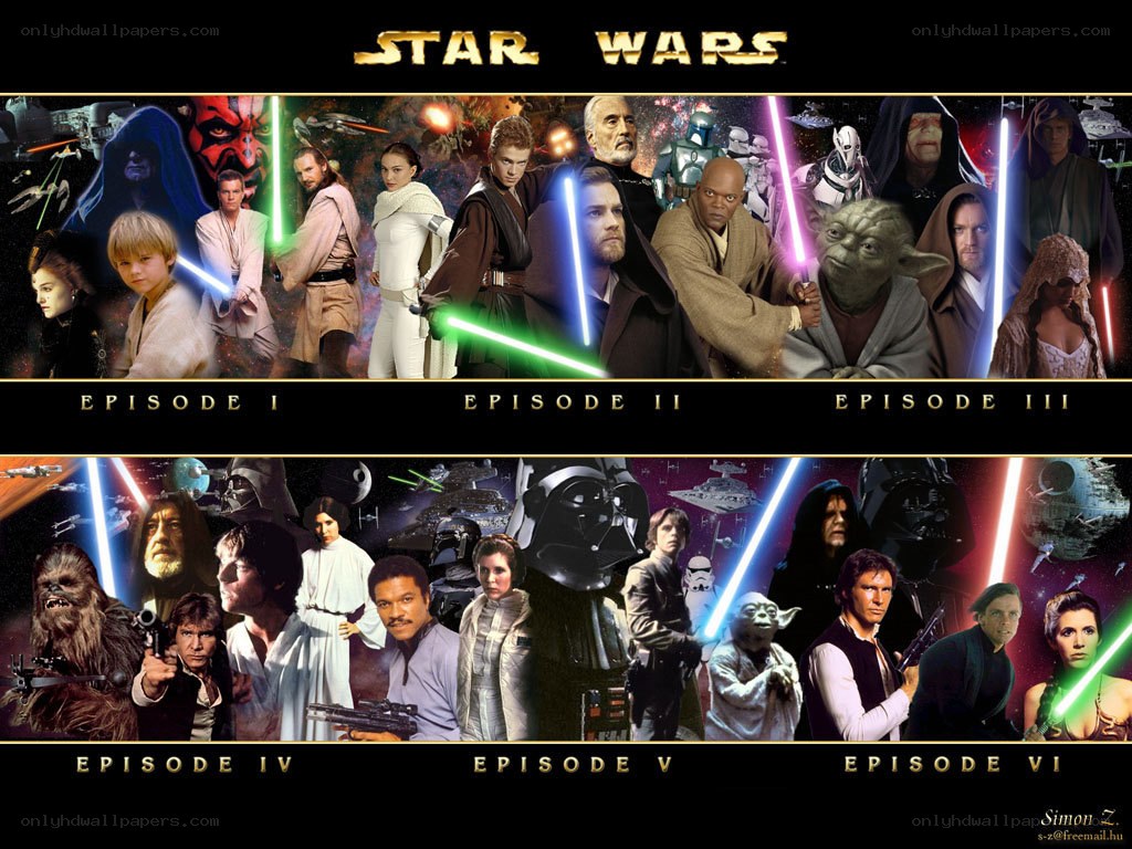 Star Wars character collage