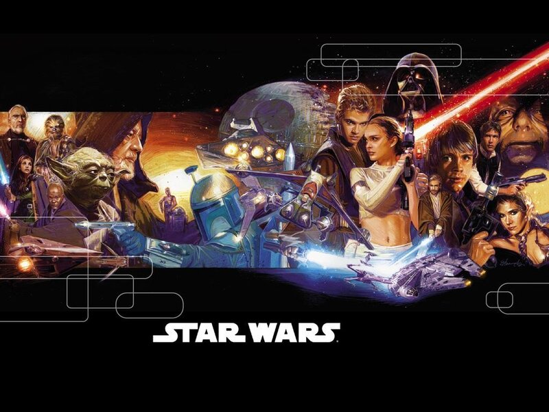 Star Wars character collage
