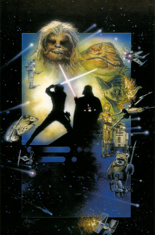 Star Wars character collage