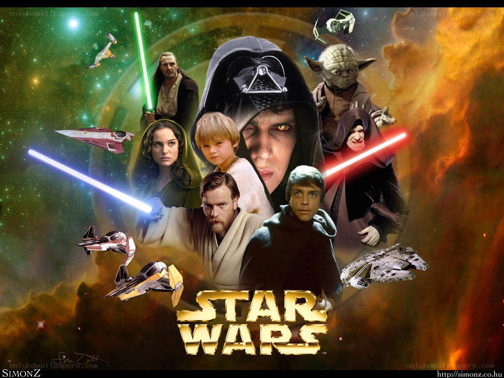 Star Wars character collage