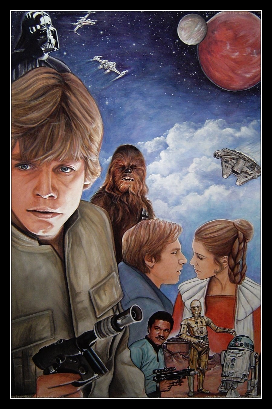 Star Wars character collage