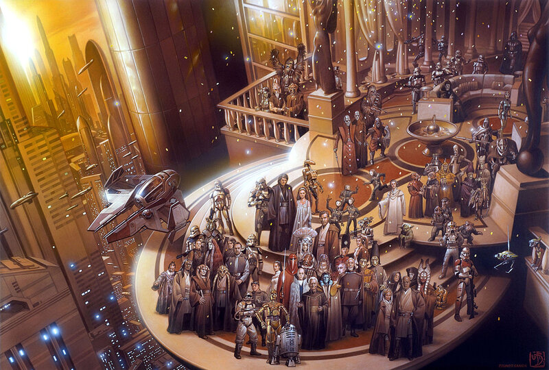 Star Wars character gathering
