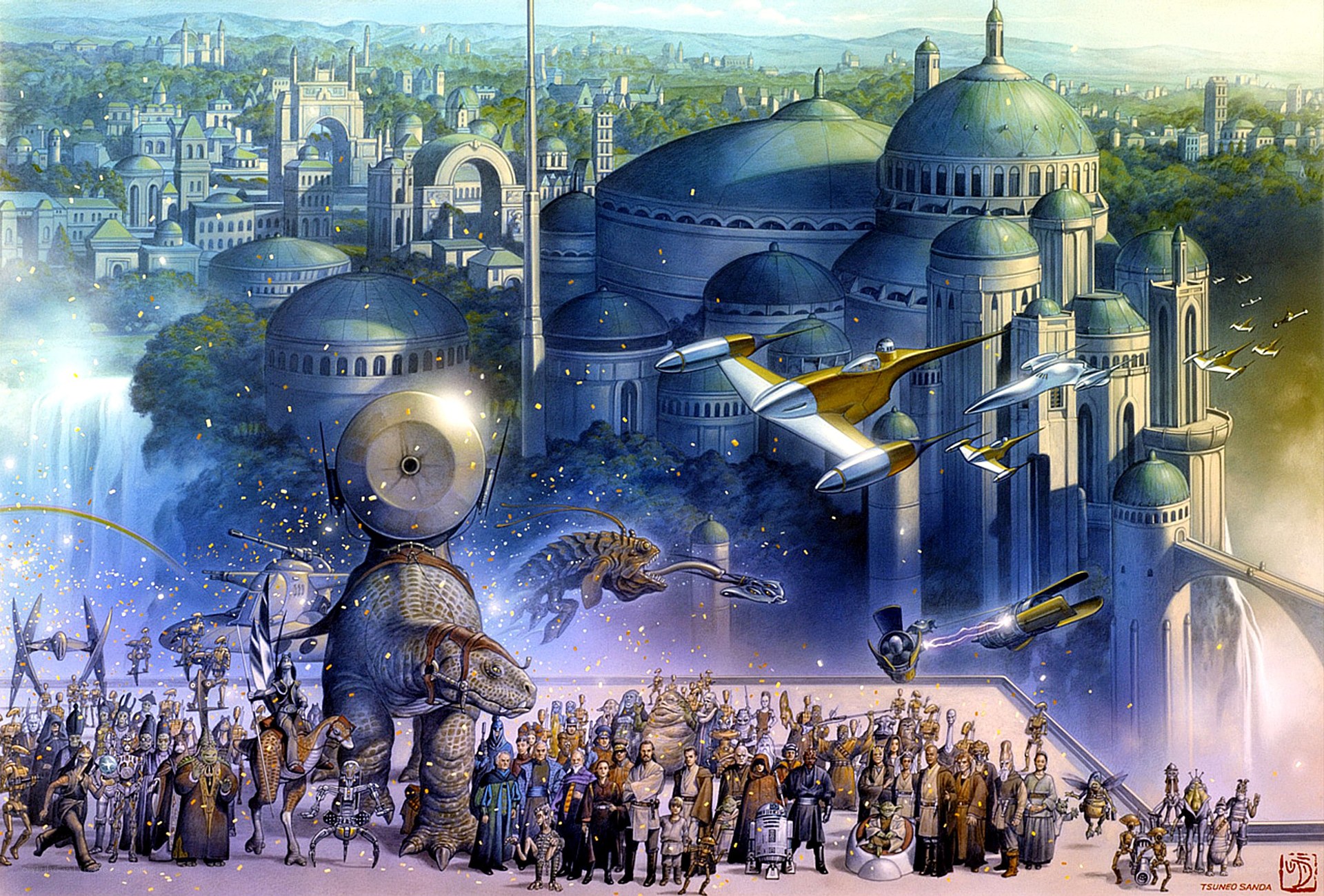 Star Wars character gathering
