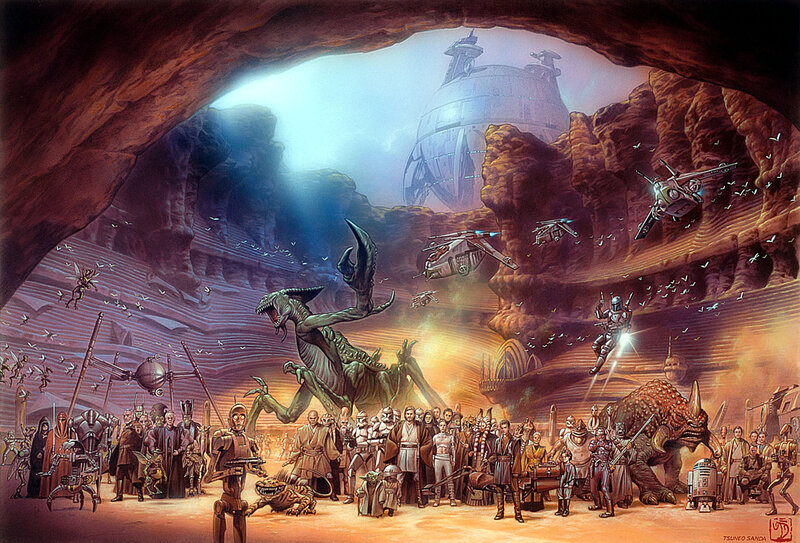 Star Wars character gathering
