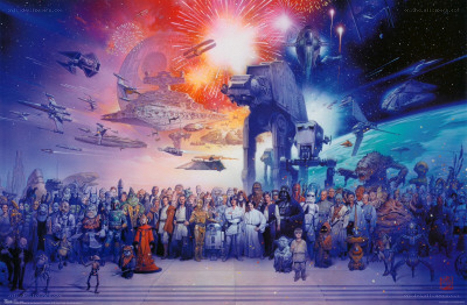 Star Wars character gathering