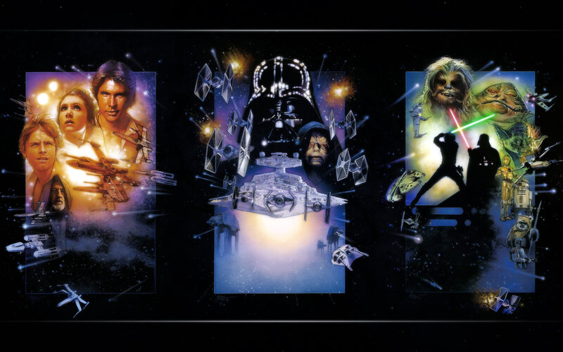 Star Wars Characters and Ships — Black