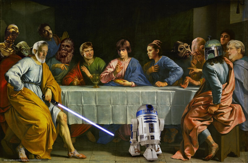 Star Wars Characters at Table