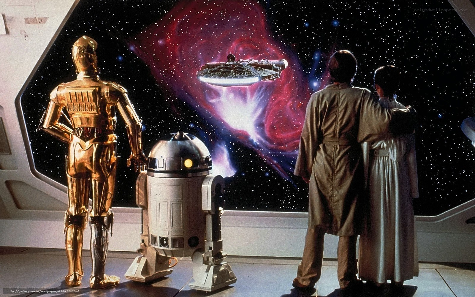 Star Wars characters at viewport