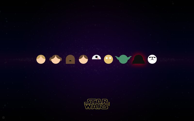 Star Wars Characters — Black, Cosmic