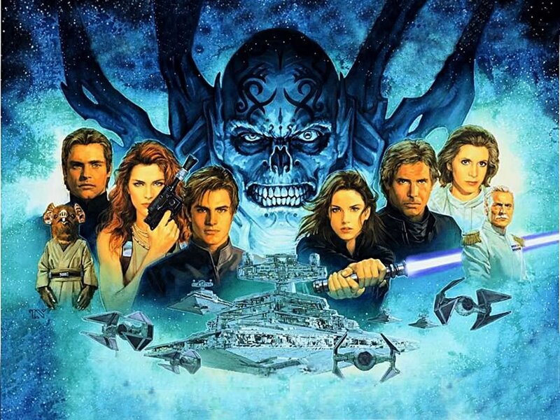 Star Wars Characters — Blue, Dramatic