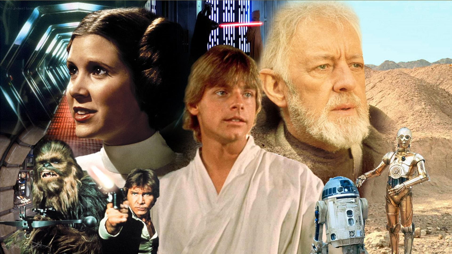 Star Wars characters collage