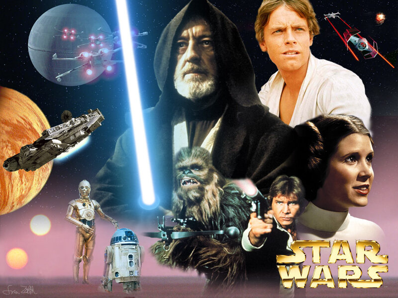 Star Wars Characters Collage — Purple