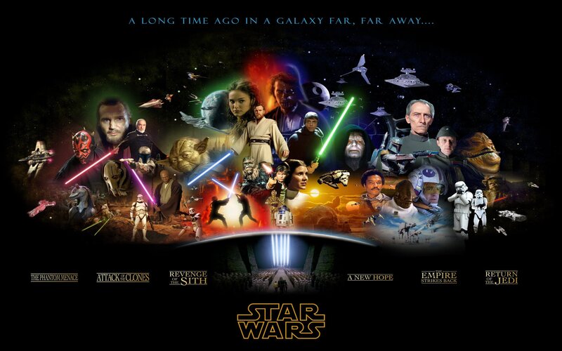 Star Wars Characters Collage — Spaceships