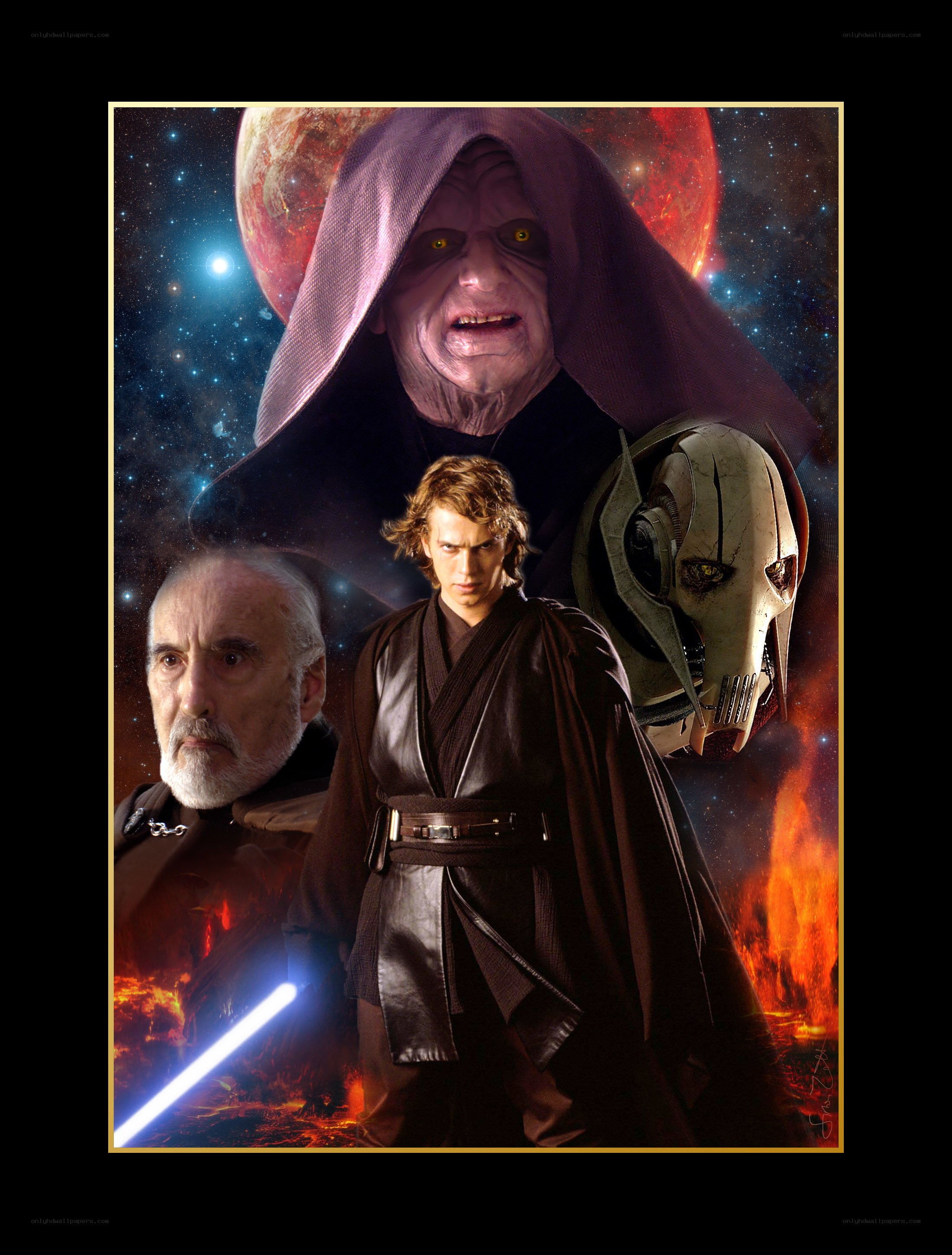 Star Wars characters collage