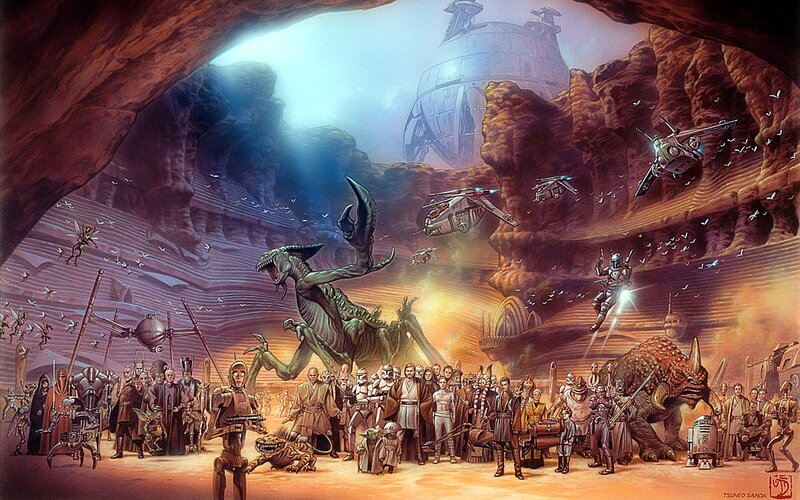Star Wars Characters Gathering — Brown