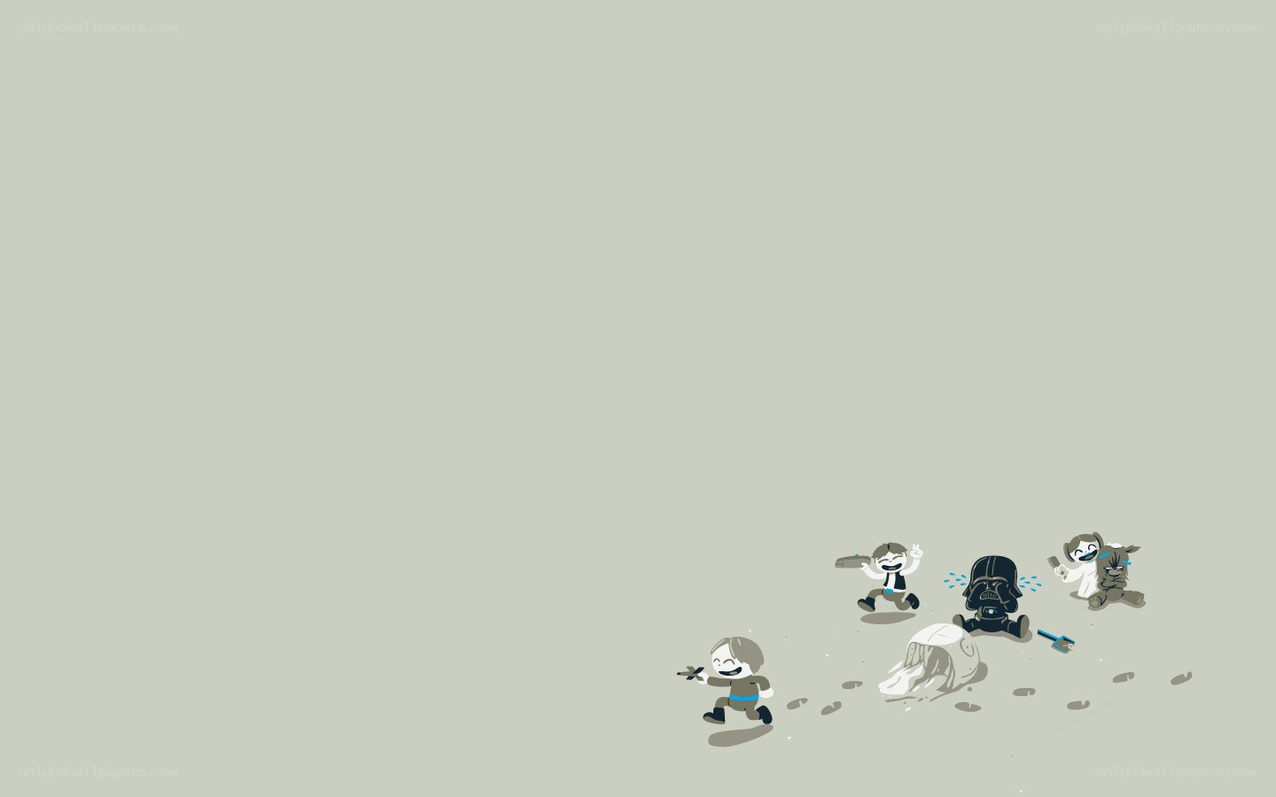 Star Wars characters in a desert