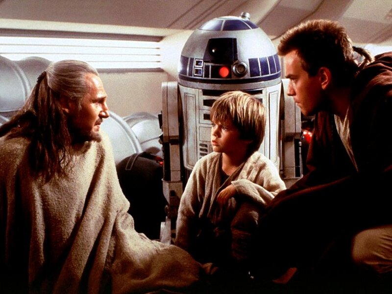 Star Wars characters in a ship