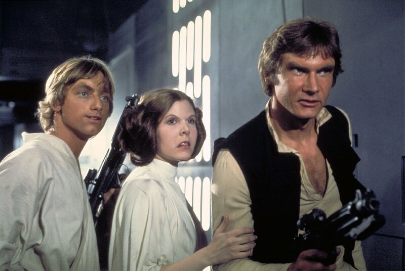 Star Wars characters in action