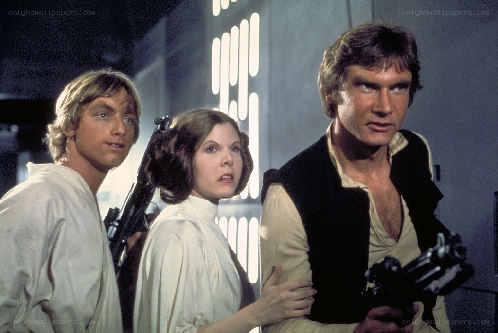 Star Wars characters in action