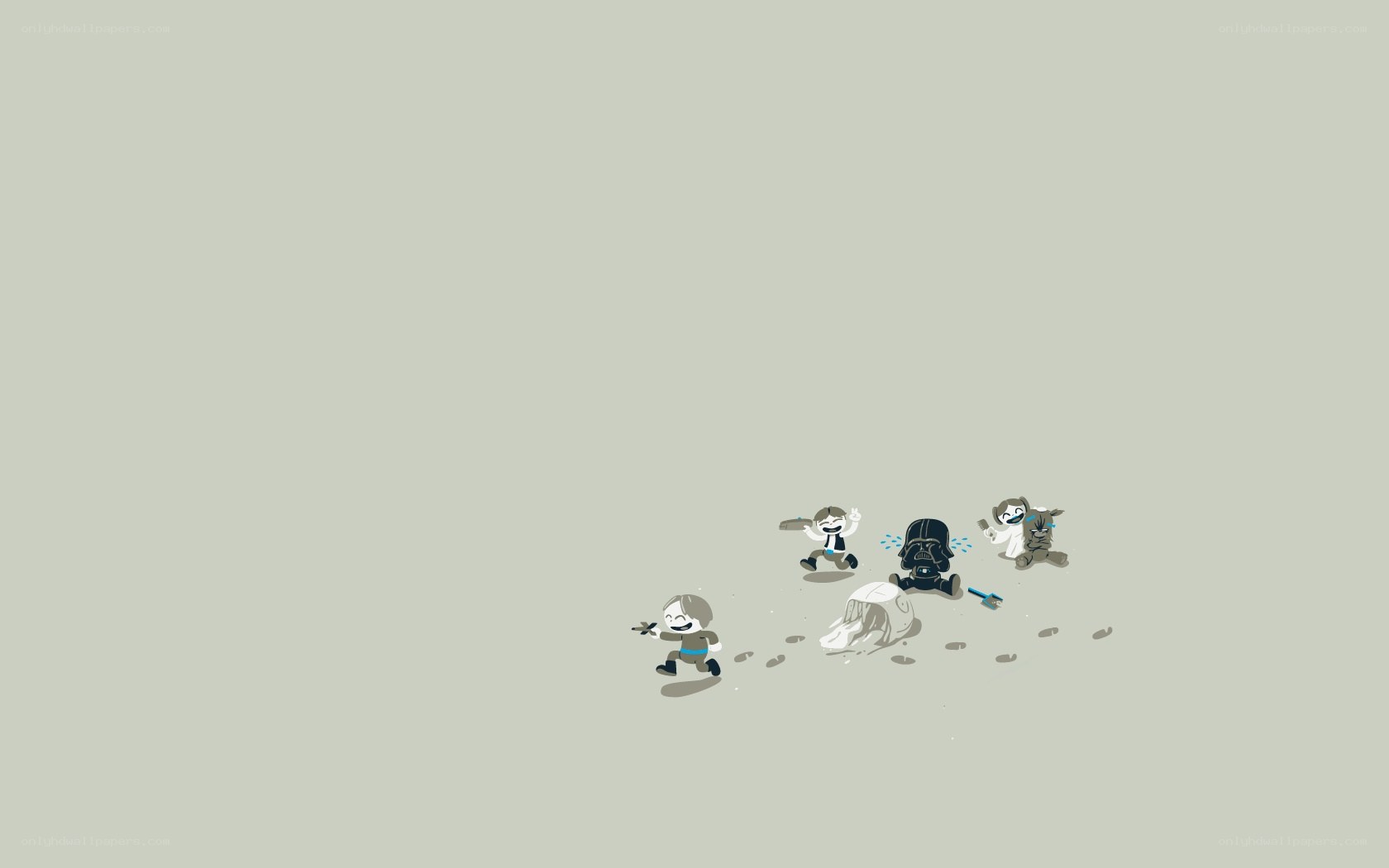 Star Wars characters in chaos