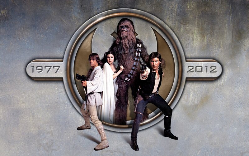 Star Wars characters in circular frame