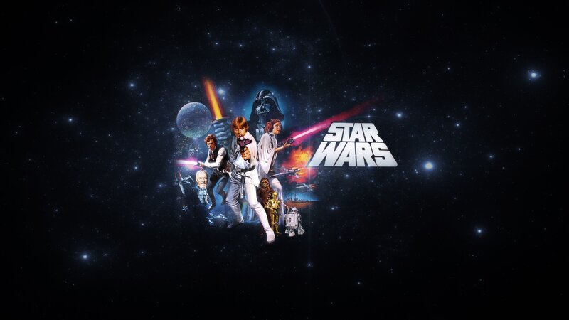 Star Wars Characters in Space — Black