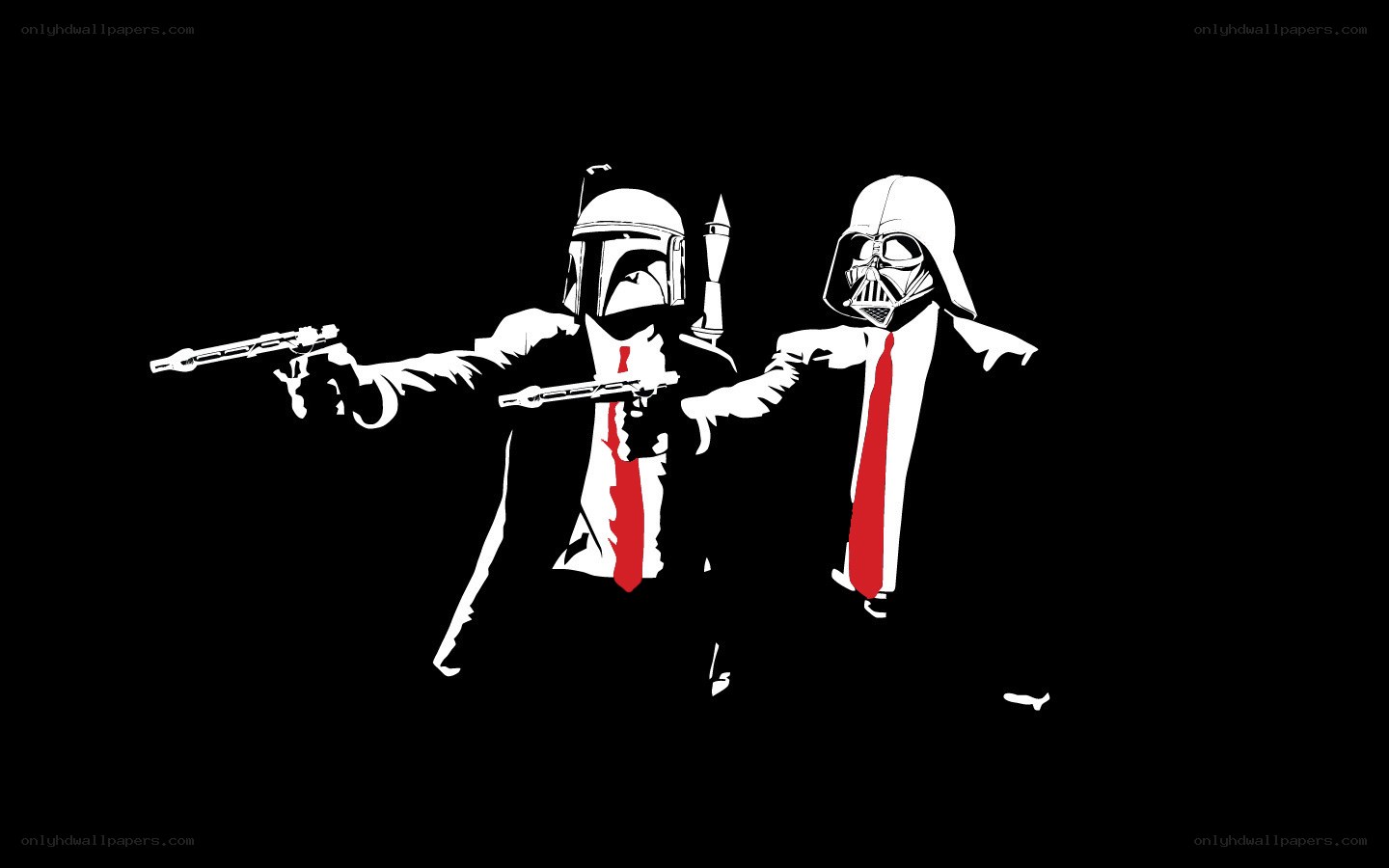 Star Wars characters in suits