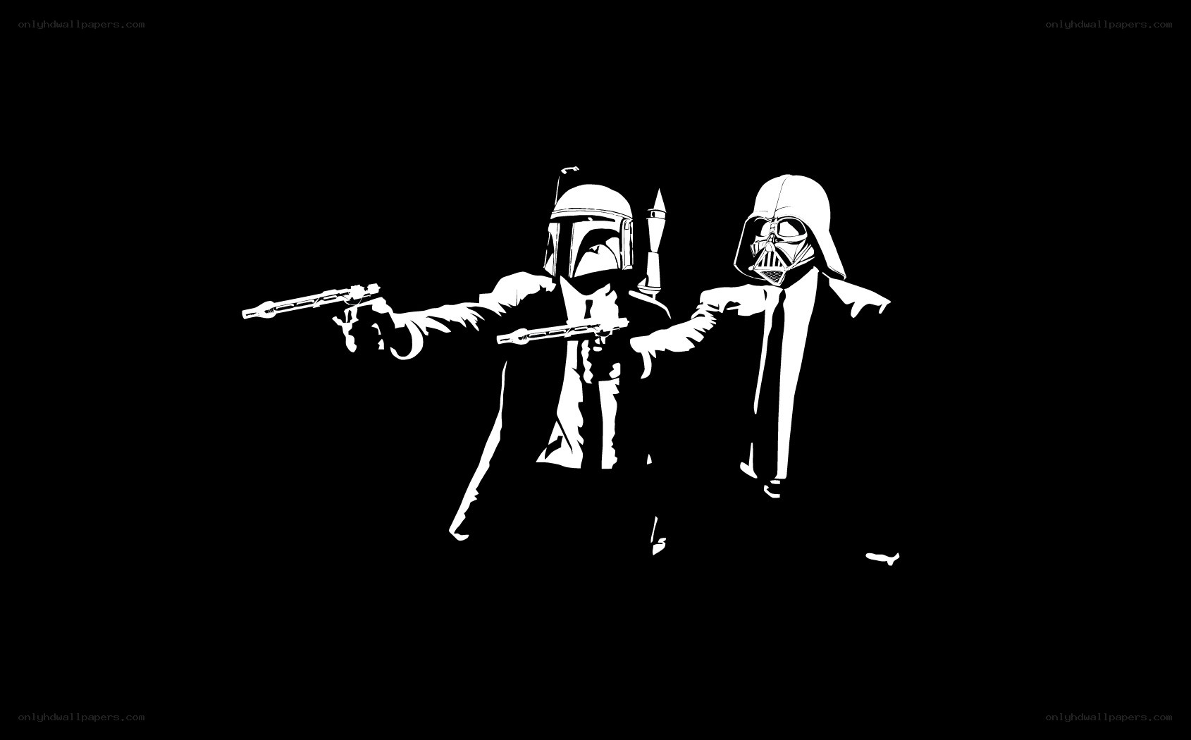 Star Wars characters in suits
