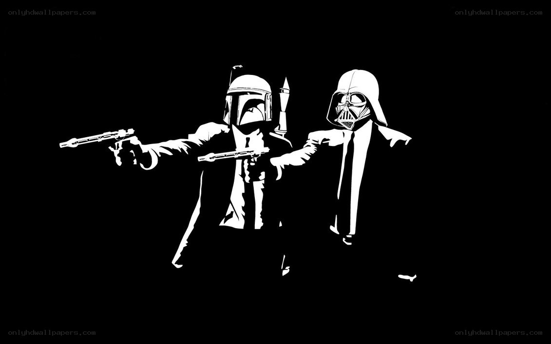 Star Wars characters in suits