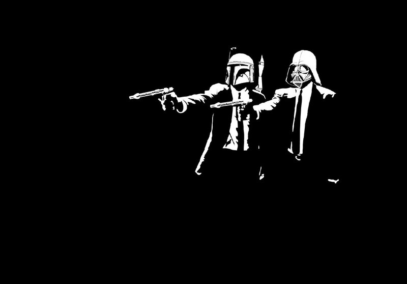 Star Wars characters in suits