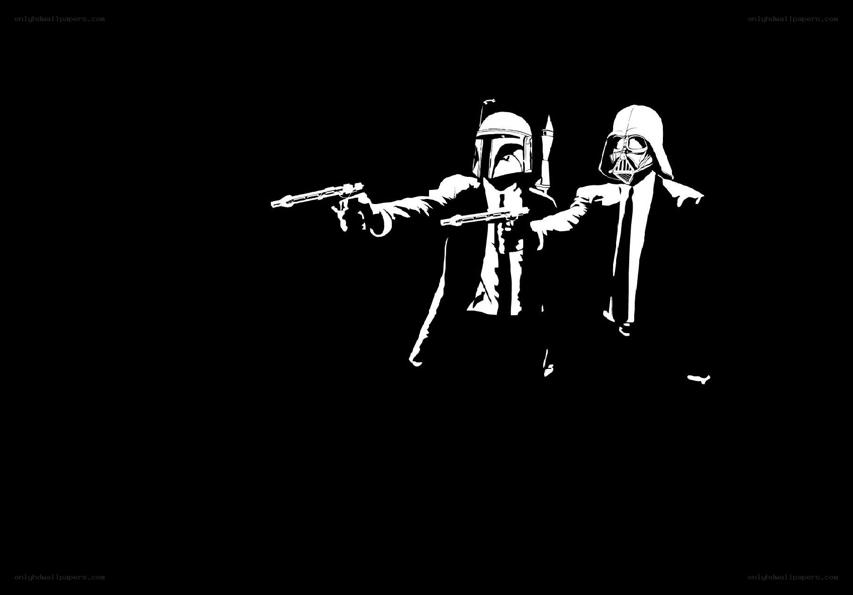 Star Wars characters in suits