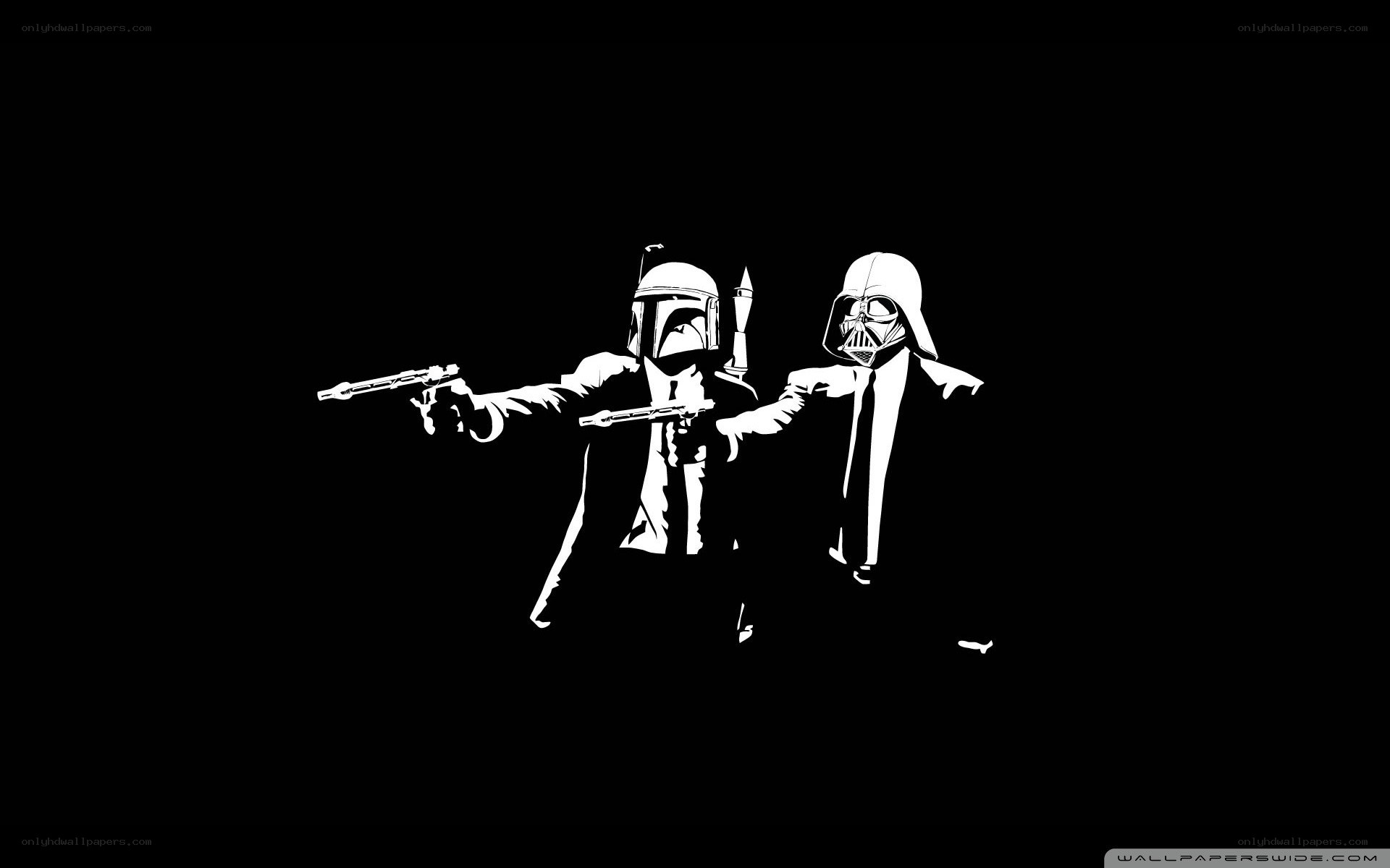 Star Wars characters in suits