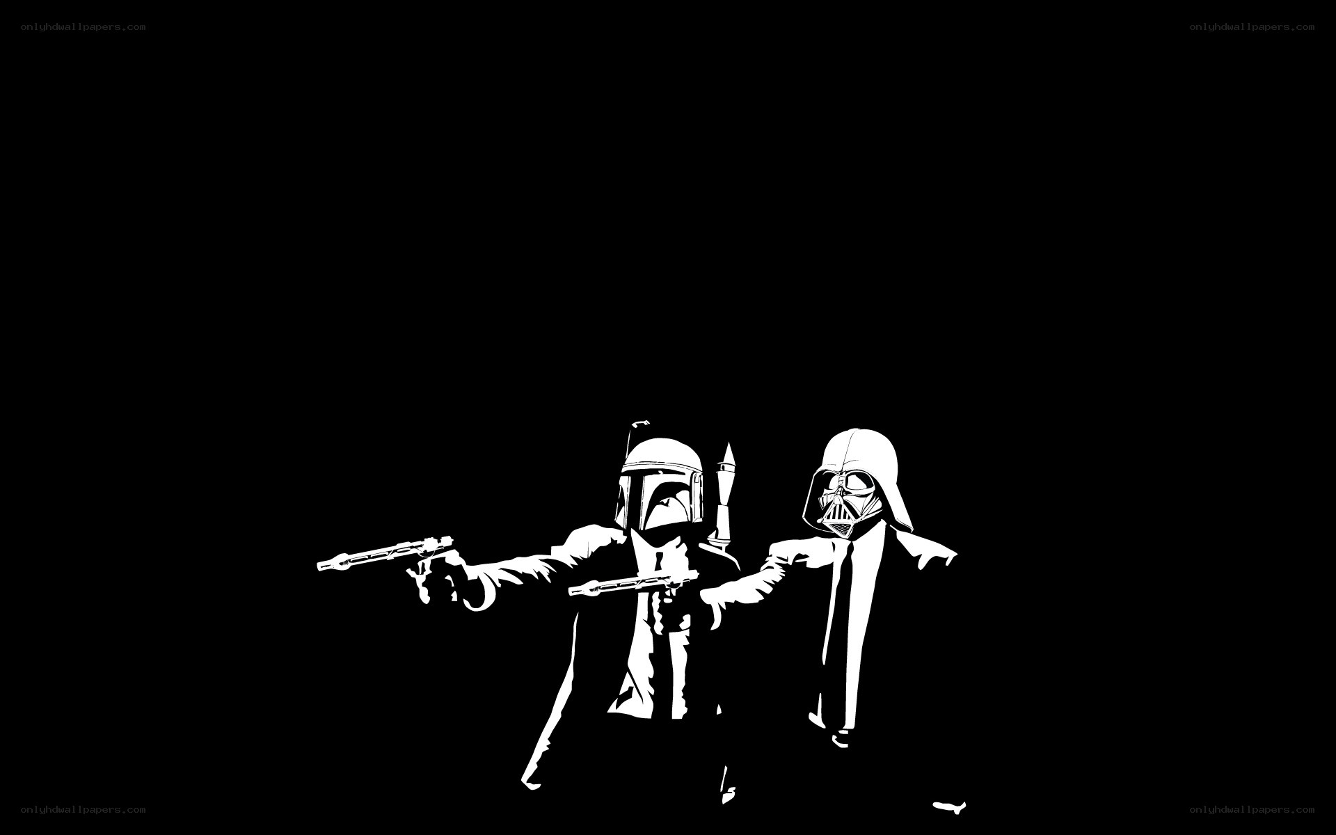 Star Wars characters in suits