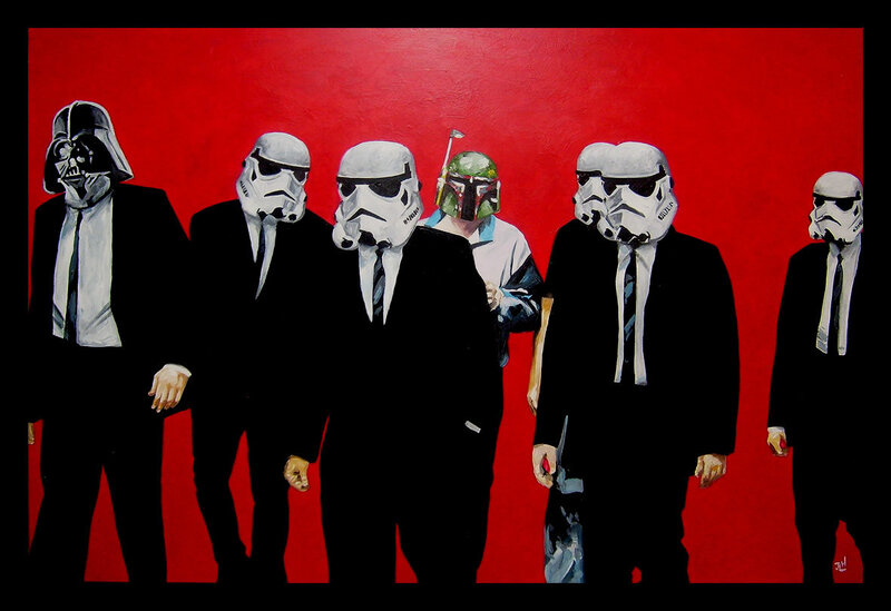 Star Wars Characters in Suits — Red, Dramatic
