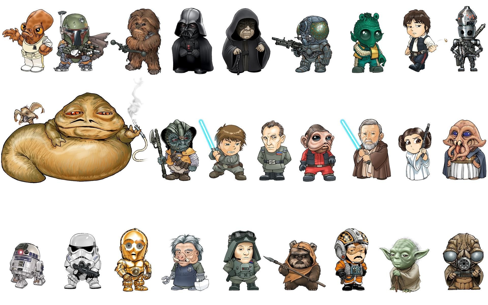 Star Wars chibi character collection