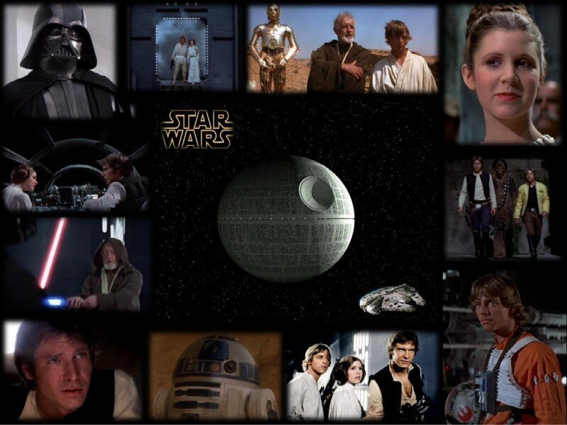 Star Wars Collage — Black