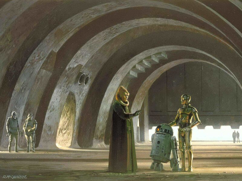 Star Wars concept art scene