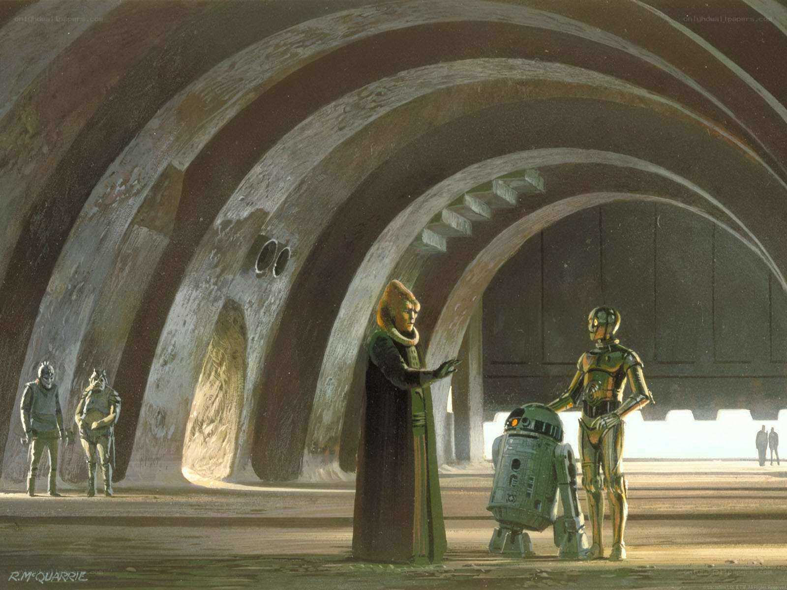 Star Wars concept art scene